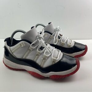 Nike MENS Air Jordan 11 XI Retro Low "Concord Bred" White Black AV2187-160 Sz 8
